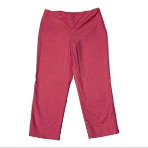 St. John Pink High Waist Straight Leg Pants Size 10